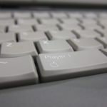 The Tiger keyboard's open/close Apple keys also had "Player 1" and "Player 2".