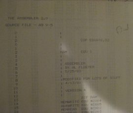 Actual Assembler source code Actual Assembler source code