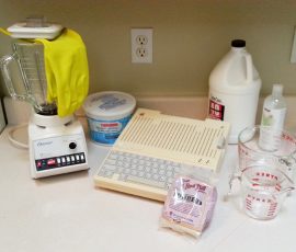 Basic household ingredients can be assembled into a powerful deyellowing agent?just what an aged Apple called for. IIc1