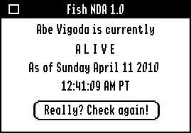 Fish NDA for the Apple IIGS